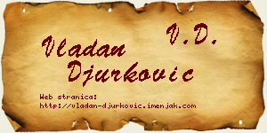 Vladan Đurković vizit kartica